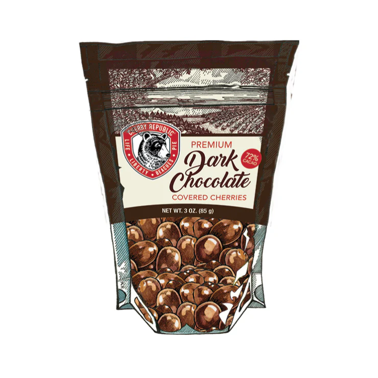 72% Dark Chocolate Cherries 3oz