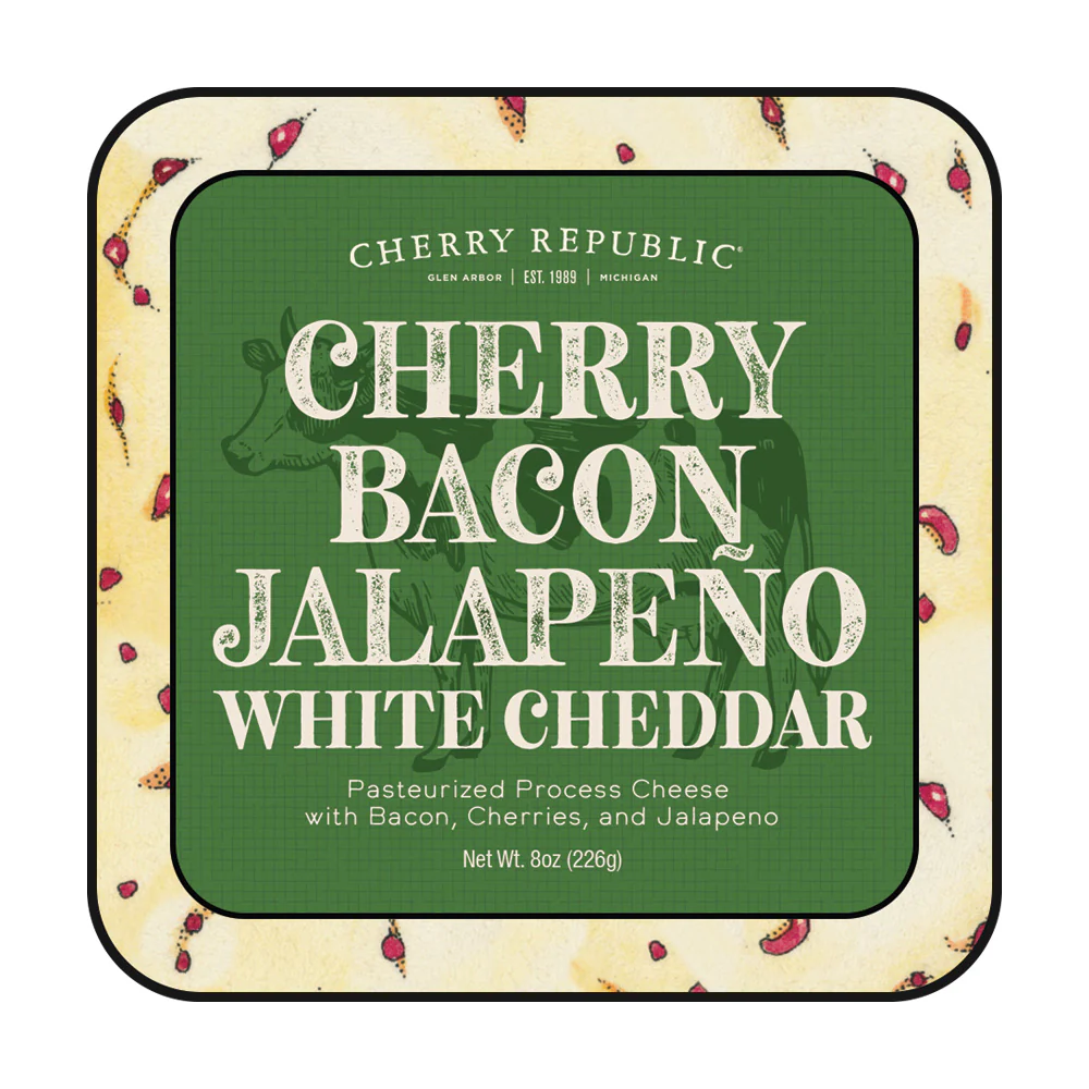 Cherry Bacon Jalapeno White Cheddar Cheese