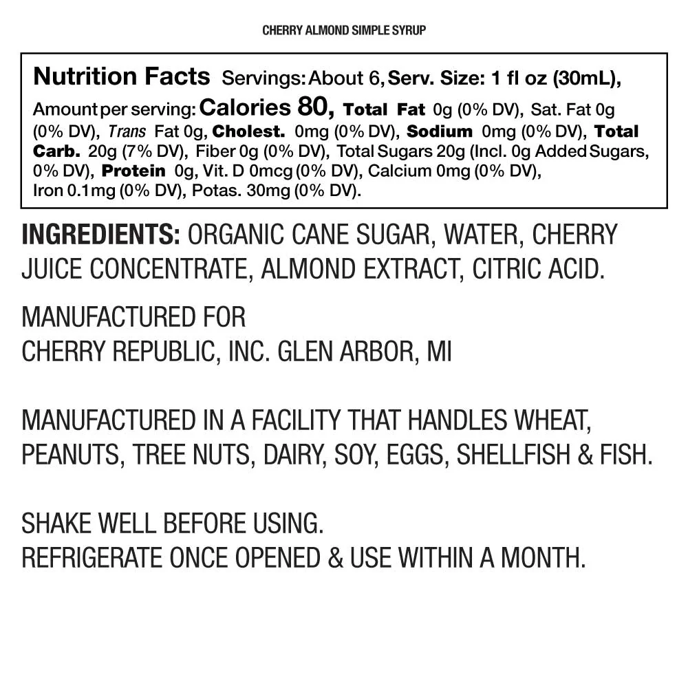 Cherry Almond Simple Syrup - Image 2