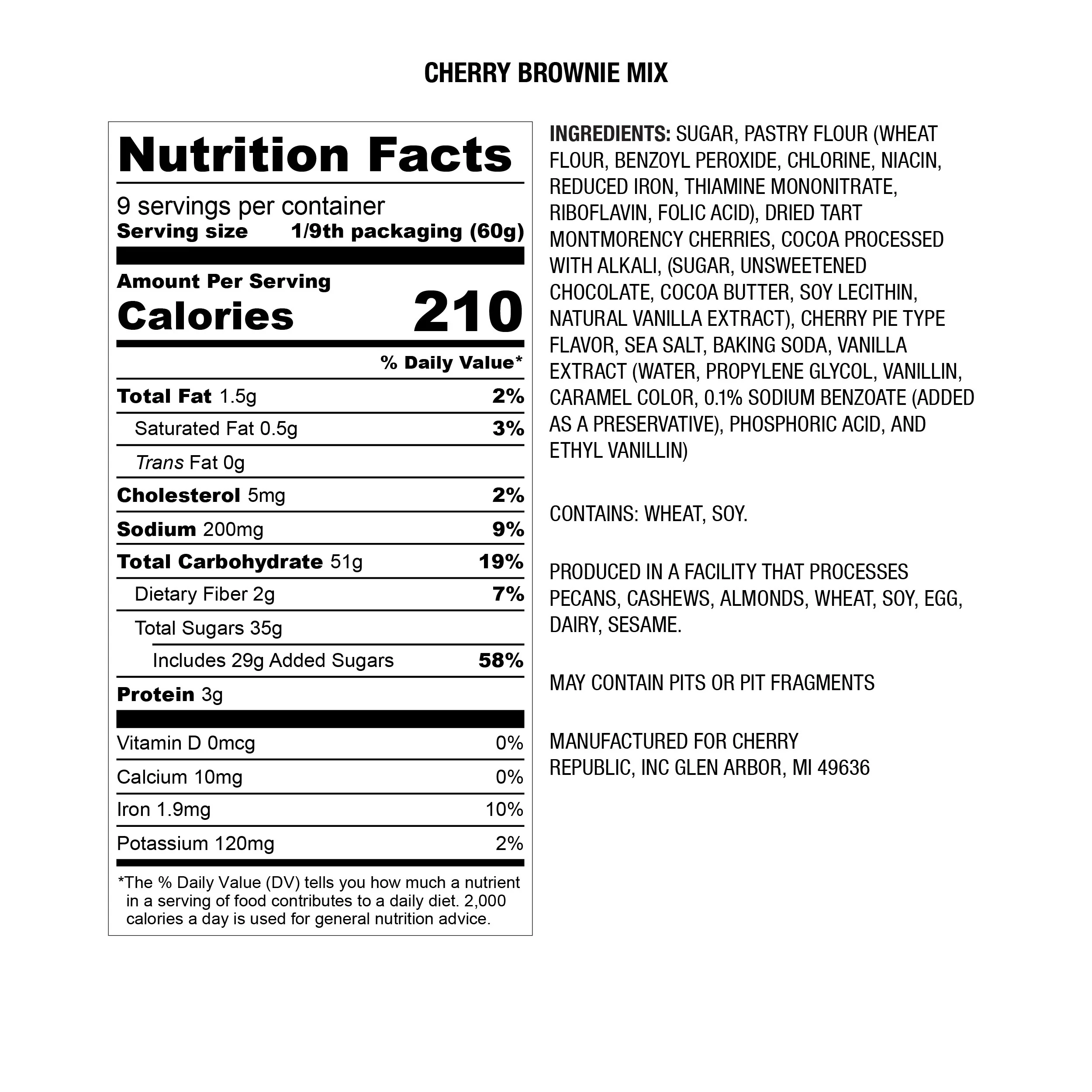 Cherry Brownie Mix 19oz - Image 2
