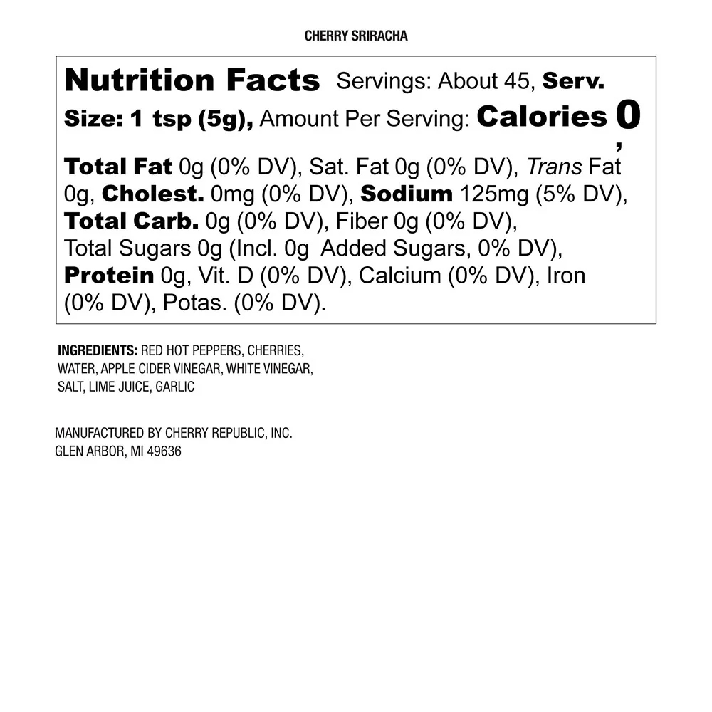 Cherry Sriracha 8oz - Image 3
