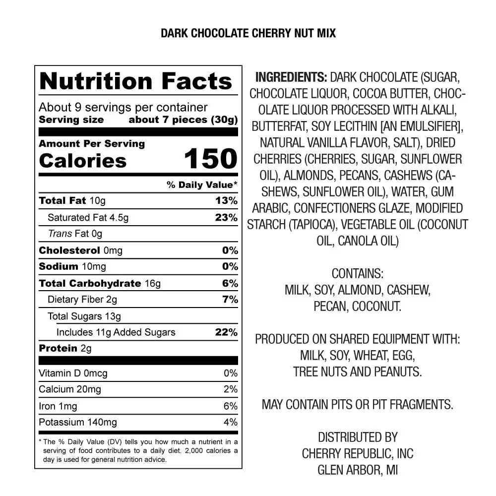 Dark Chocolate Cherry Nut Mix 14oz - Image 3