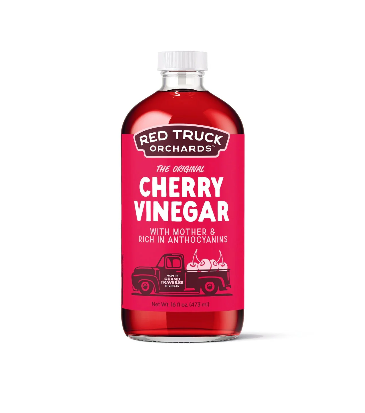 Red Truck Cherry Vinegar — Hallstedt Homestead Cherries