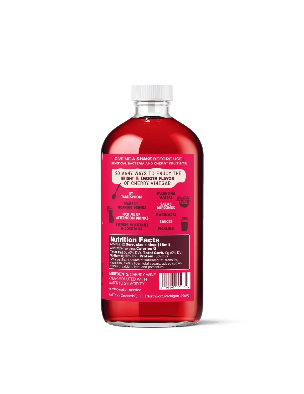 Red Truck Cherry Vinegar — Hallstedt Homestead Cherries - Image 6