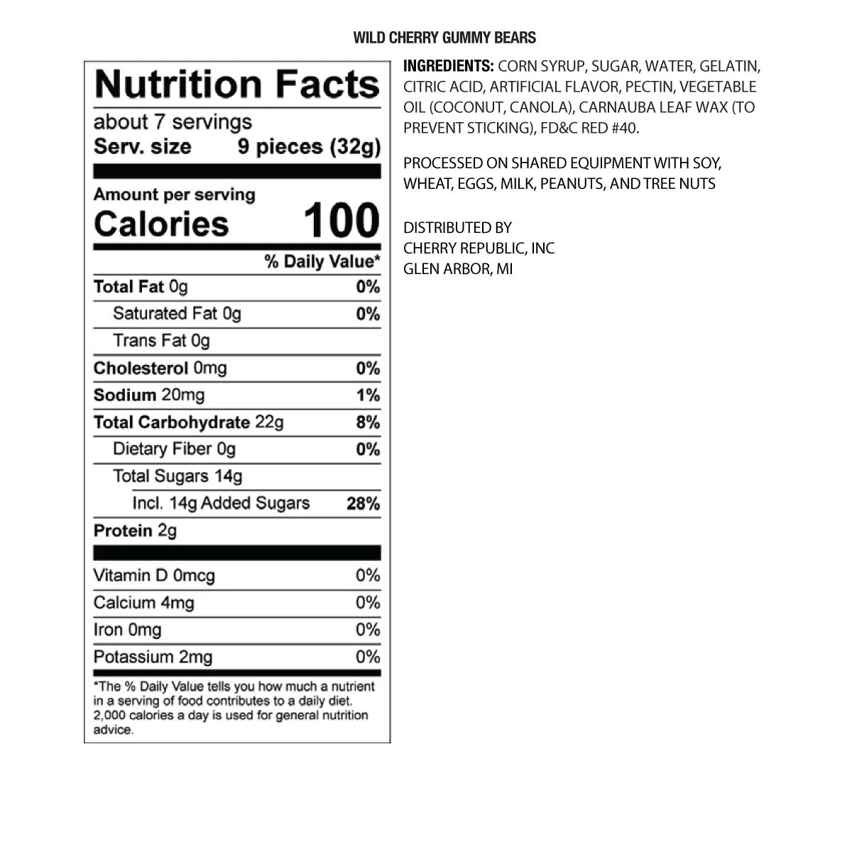 Wild Cherry Gummy Bears - Image 3