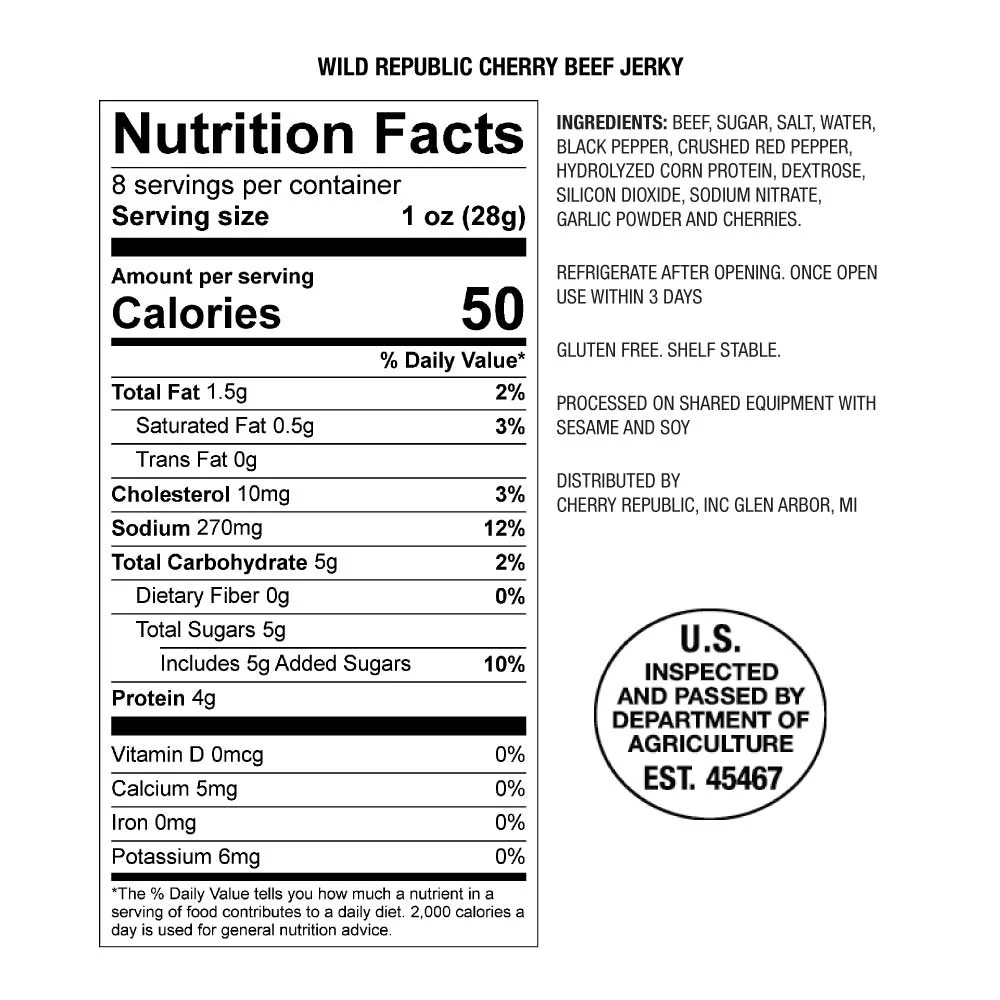 Wild Republic Cherry Beef Jerky - Image 2